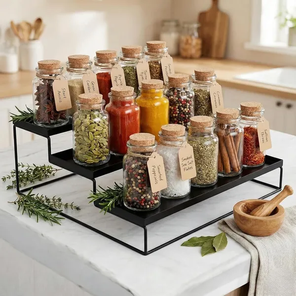 3-Step_Kitchen_Countertop_Spice_Rack_Container_(Black)