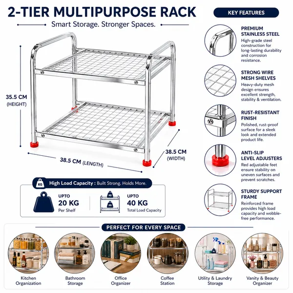 Palomino_Heavy-Duty_Stainless_Steel_Shelf_|_Countertop_Storage_Organizer_for_Induction_Cooktop,_Office_Supplies,_&_Toiletries_(2_SHELF)