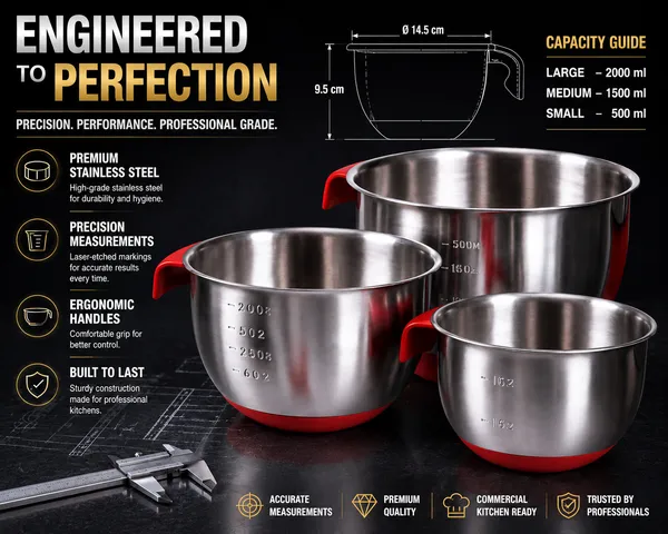 Palomino®_Stainless_Steel_Measuring_Bowl_Set_with_Engraved_Measurements_|_Precision_Kitchen_Prep_Bowls_with_Non-Slip_Silicone_Base_&_Ergonomic_Handles_|_Professional_Baking_&_Cooking_Essentials