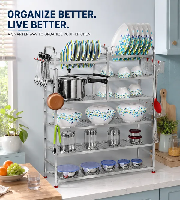 Wall_Mount_Kitchen_Utensils_Dish_Rack_(36_X_30_Inches,_Tiered_Shelf)