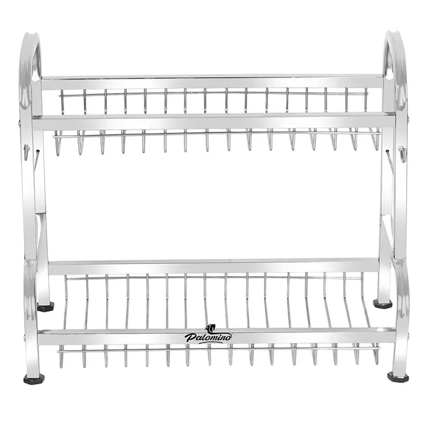 Stainless_Steel_Dish/Plate_Rack/Stand_(15X18_Inch_2_Layer_Kitchen_Tray)