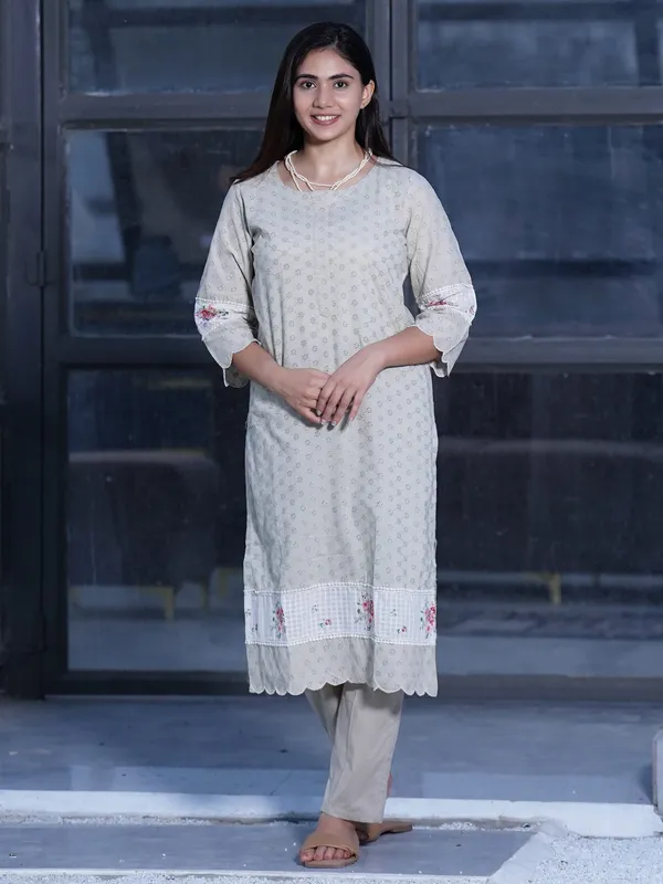 Brown_Cutwork_Embroidered_Cotton_Kurta_with_Cotton_Pant_-_Set_of_2_-_XXL