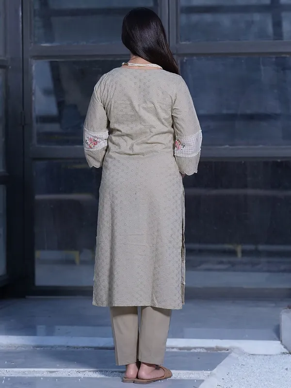 Brown_Cutwork_Embroidered_Cotton_Kurta_with_Cotton_Pant_-_Set_of_2_-_XXL