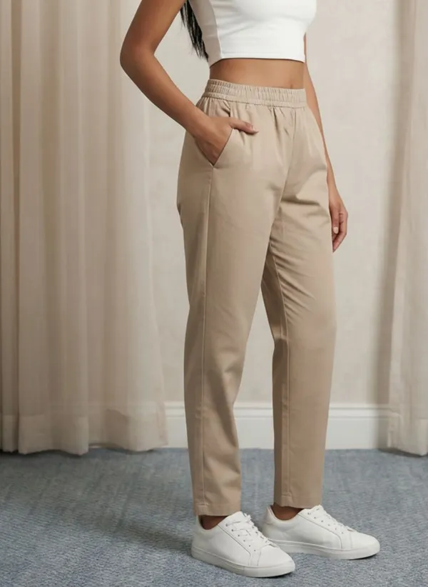 Taupe_Cotton_Comfort_Fit_Mid-rise_Formal_Trouser_For_Women