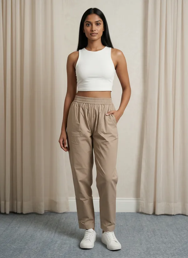 Taupe_Cotton_Comfort_Fit_Mid-rise_Formal_Trouser_For_Women