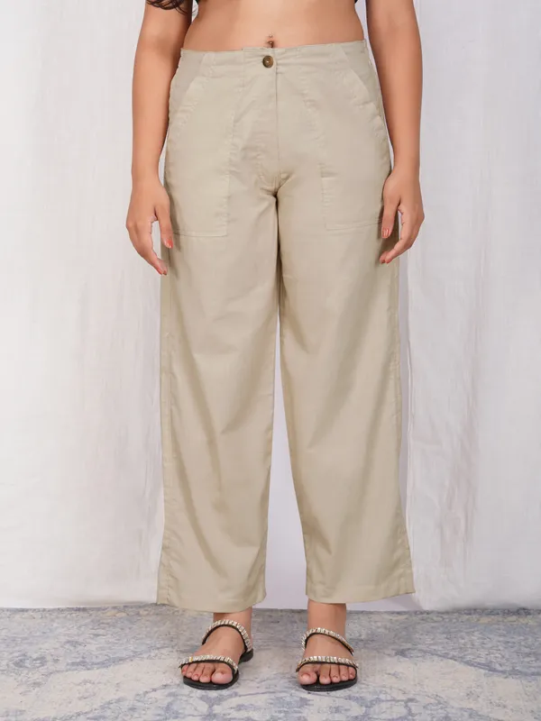 Brown_Cotton_Comfort_Fit_Mid-rise_Formal_Trouser_For_Women