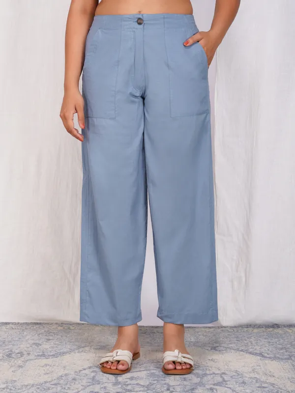 Blue_Cotton_Comfort_Fit_Mid-rise_Formal_Trouser_For_Women