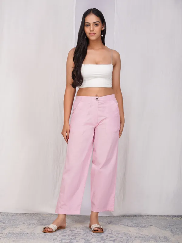 Pink_Cotton_Comfort_Fit_Mid-rise_Formal_Trouser_For_Women