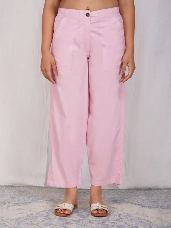 Pink_Cotton_Comfort_Fit_Mid-rise_Formal_Trouser_For_Women