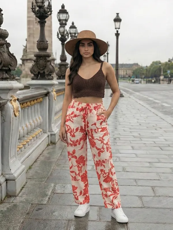 Women_Frilled_High-Rise_Wrinkle_Free_Flared_Trousers