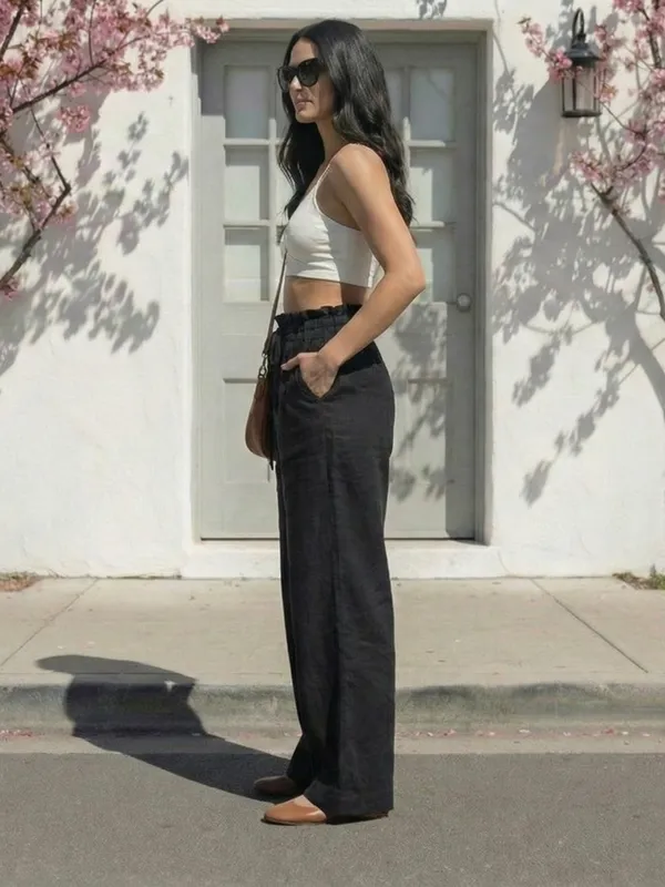 Black_Cotton_High-Rise_Straight_Leg_Trousers_For_Women
