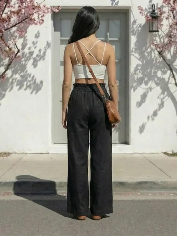 Black_Cotton_High-Rise_Straight_Leg_Trousers_For_Women