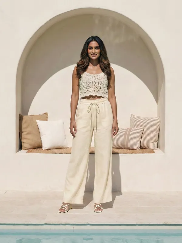 Women's_Cream_Cotton_High-Rise_Paperbag_Extra_Wide_Leg_Trousers
