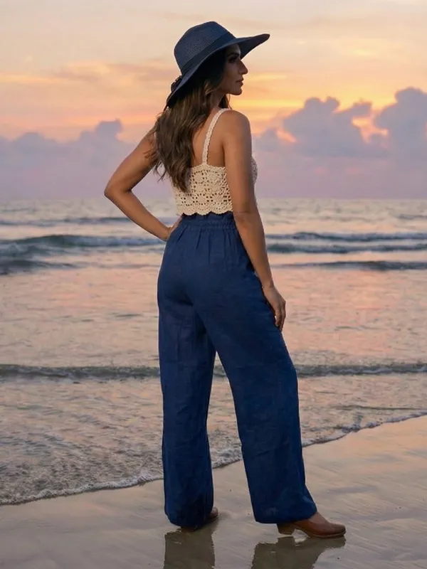 Midnight_Breeze_Navy_Blue_Ruffle_Trim_Wide-Leg_Trousers