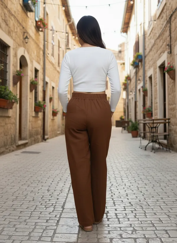 Brown_Cotton_High-Rise_Straight_Leg_Trousers_For_Women