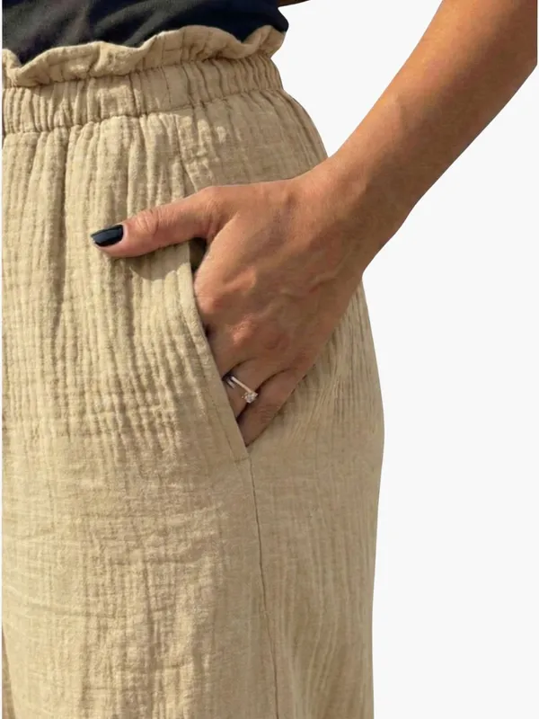 Walnut_Brown_Cotton_Relaxed_Wide_Leg_Drawstring_Trousers_For_Women