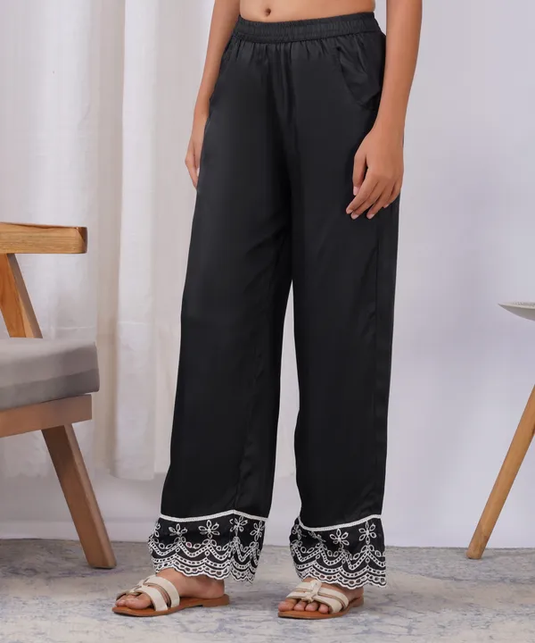 Black_Pure_Cotton_Wide-Leg_Palazzo_Pants_with_Scalloped_Border