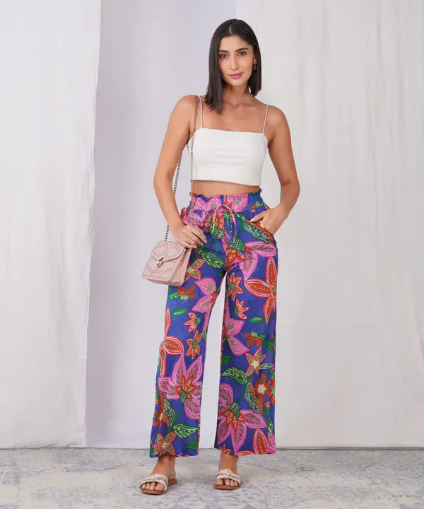 Electric_Blue_Cotton_Printed_Palazzos_with_Ruffled_Waistband