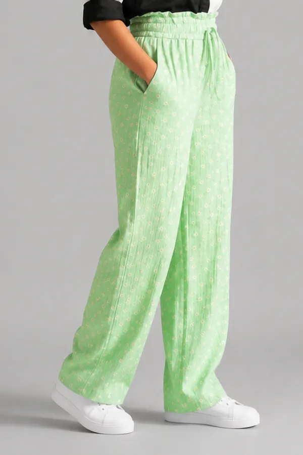 Boho_High-Waist_Smocked_Flared_Casual_Trousers