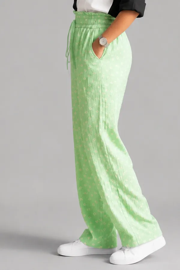 Boho_High-Waist_Smocked_Flared_Casual_Trousers