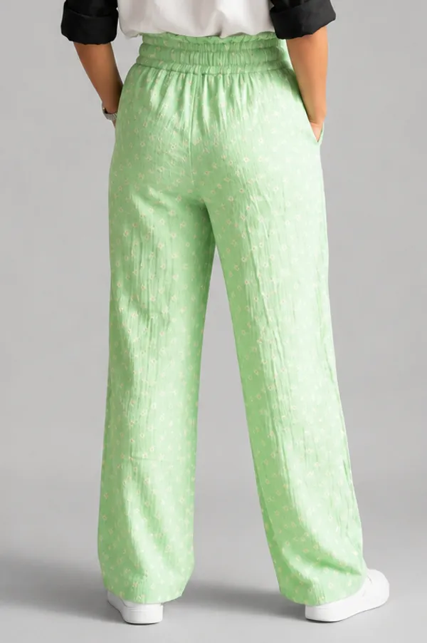 Boho_High-Waist_Smocked_Flared_Casual_Trousers