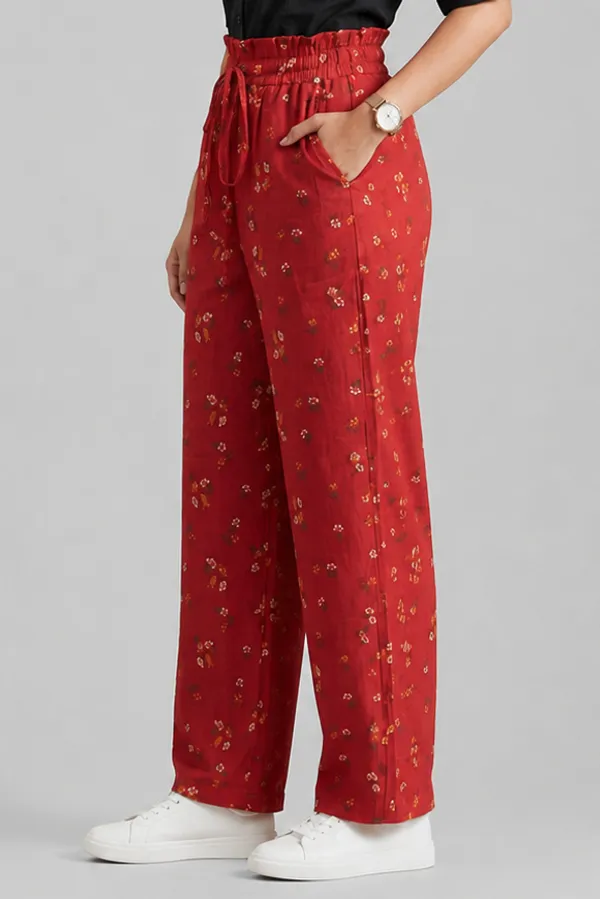 Boho_High-Waist_Smocked_Flared_Casual_Trousers