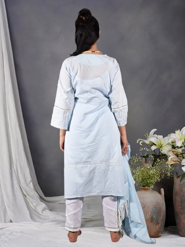 Sky_Blue_Anarkali_Embroidered_Short_Kurti_with_Lace_Pant_-_Set_of_2_-_XXL