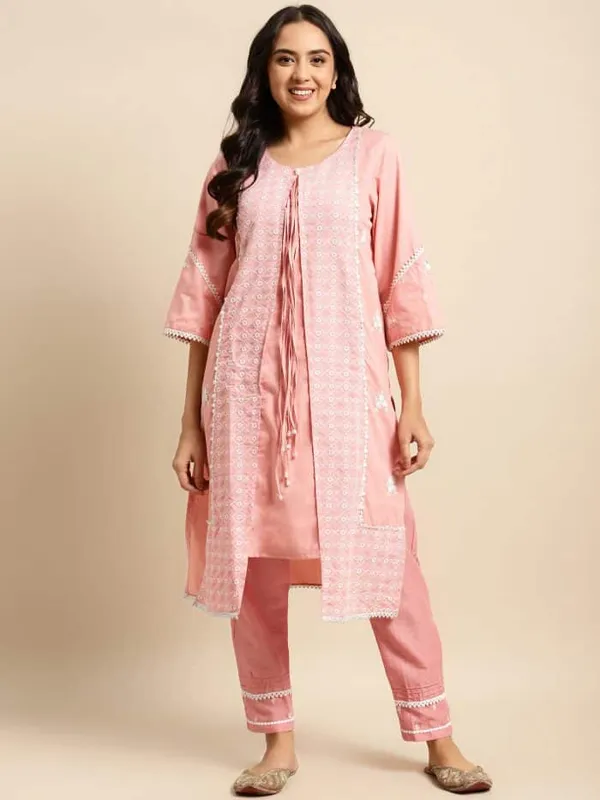 Pink_Long_Panel_Embroidered_Cotton_Kurta_-_XXL