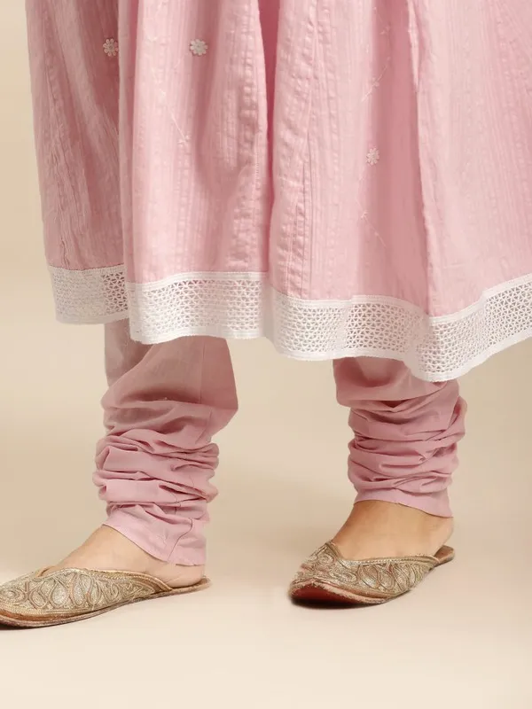 Pink_Embroidered_Cotton_Anarkali_Kurta_with_Cotton_Pajami_-_Set_of_2_-_XXL