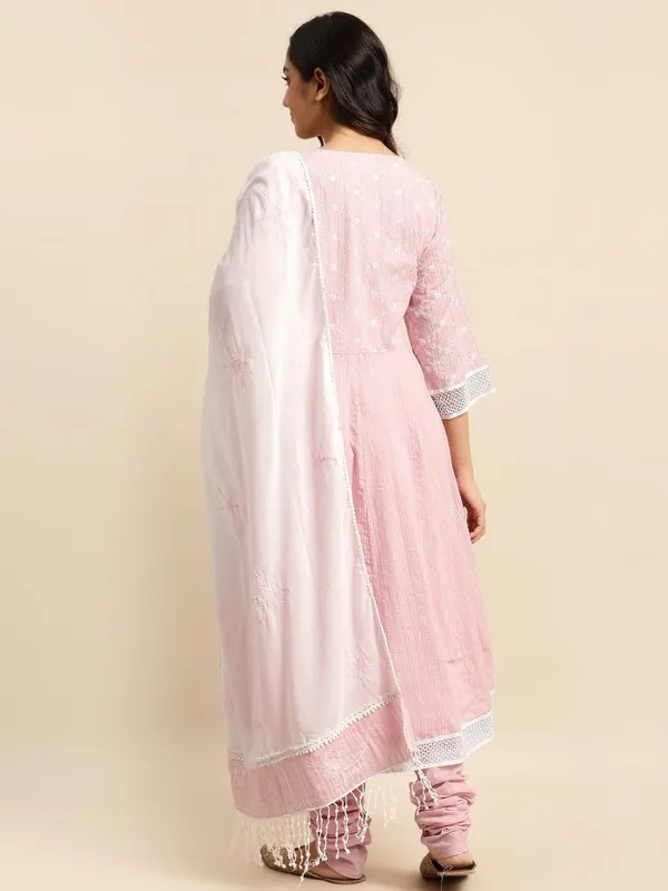 Pink_Embroidered_Cotton_Anarkali_Kurta_-_XXL