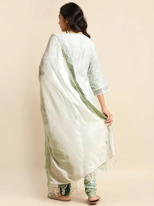 Pista_Green_Embroidered_Cotton_Anarkali_Kurta_-_XXL