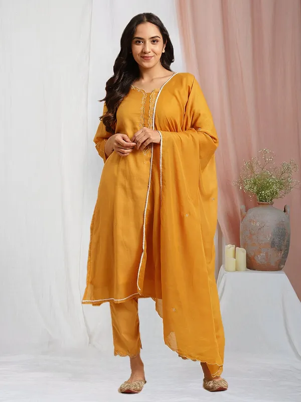 Mustard_Zari_Embroidered_Cotton_Silk_Kurta_with_Embroidered_Pant_and_Dupatta_-_Set_of_3_-_XXL