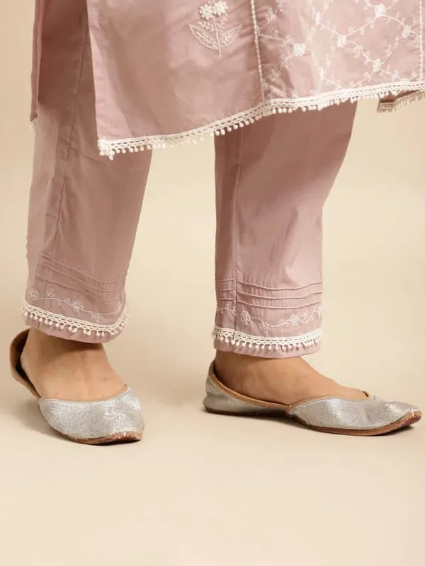 Taupe_Embroidered_Cotton_Kurta_with_Embroidered_Pant_-_Set_of_2_-_XXL