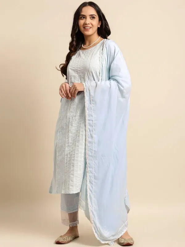 Blue_Long_Panel_Embroidered_Kurta_with_Lace_Pant_and_Embroidered_Dupatta_-_Set_of_3_-_XXL
