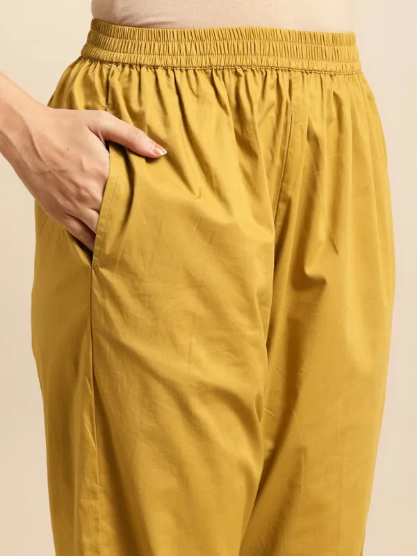 Mustard_Embroidered_Cotton_Kurta_with_Lace_Pant_and_Embroidered_Dupatta_-_Set_of_3_-_XXL