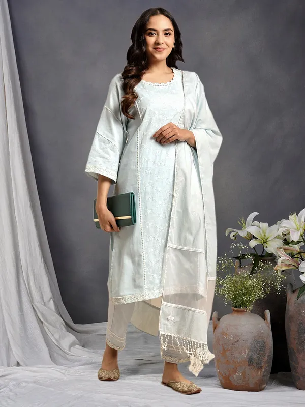 Sky_Blue_Embroidered_Cotton_Kurta_with_Lace_Pant_and_Embroidered_Dupatta_-_Set_of_3_-_XXL