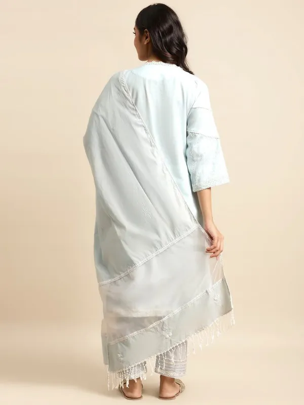 Sky_Blue_Embroidered_Cotton_Kurta_-_XXL