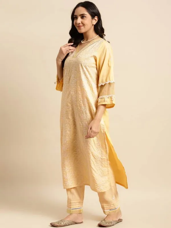 Yellow_Embroidered_Cotton_Kurta_with_Embroidered_Pant_and_Dupatta_-_Set_of_3_-_XXL