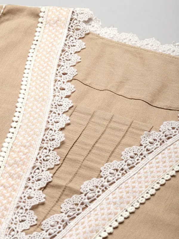 Beige_Handloom_Ikat_Cotton_Kurta_-_XXL
