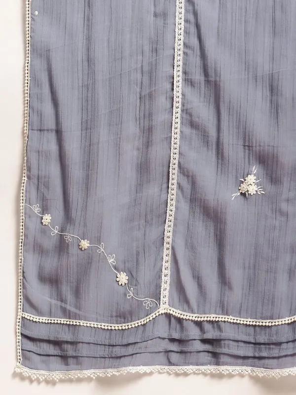 Grey_Blue_Embroidered_Round_Neckline_Cotton_Kurta_with_Lace_Pant_and_Embroidered_Dupatta_-_Set_of_3_-_XXL