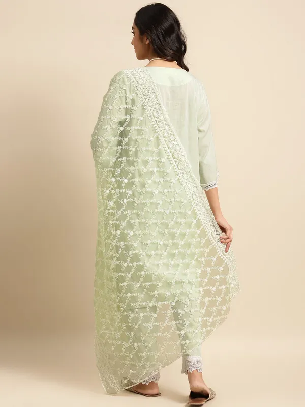 Pista_Green_Lace_Scalloped_Cotton_Kurta_with_Lace_Pant_-_Set_of_2_-_XXL