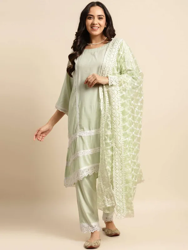 Pista_Green_Lace_Scalloped_Cotton_Kurta_with_Lace_Pant_and_Embroidered_Dupatta_-_Set_of_3_-_XXL