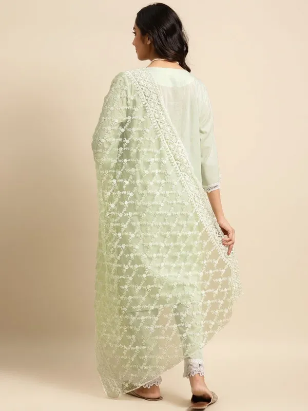 Pista_Green_Lace_Scalloped_Cotton_Kurta_-_XXL