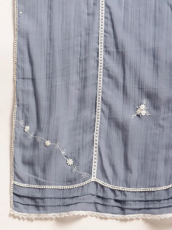 Grey_Blue_Embroidered_V_Neckline_Cotton_Kurta_with_Lace_Pant_and_Embroidered_Dupatta_-_Set_of_3_-_XXL