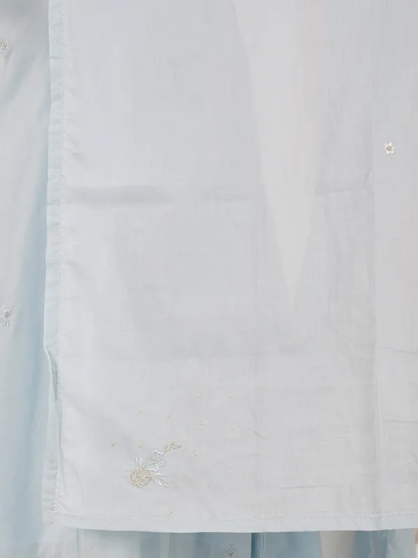 Sky_Blue_Embroidered_Cotton_Silk_Anarkali_Kurta_With_Matching_Pant_And_Dupatta_-_XXL