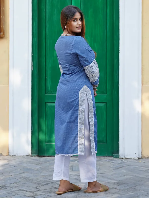 Blue_Printed_Cotton_Kurta_with_Cotton_Pant_-_Set_of_2_-_XXL