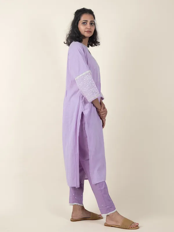 Purple_Embroidered_Cotton_Kurta_With_Matching_Pant_And_Dupatta_-_XXL