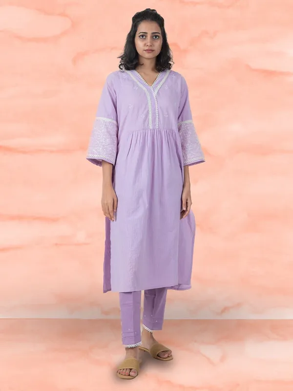 Purple_Embroidered_Cotton_Kurta_-_XXL