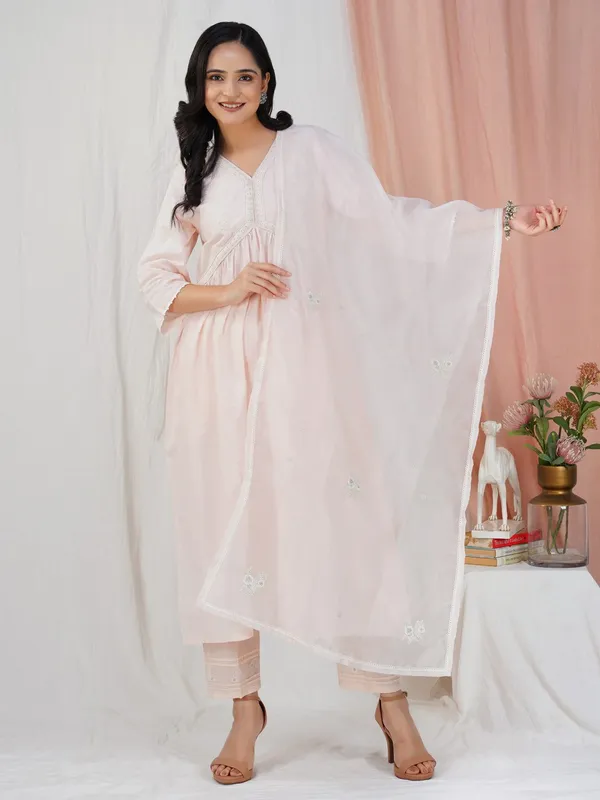 Pink_Embroidered_Cotton_Anarkali_Kurta_With_Matching_Pant_And_Dupatta_-_XXL