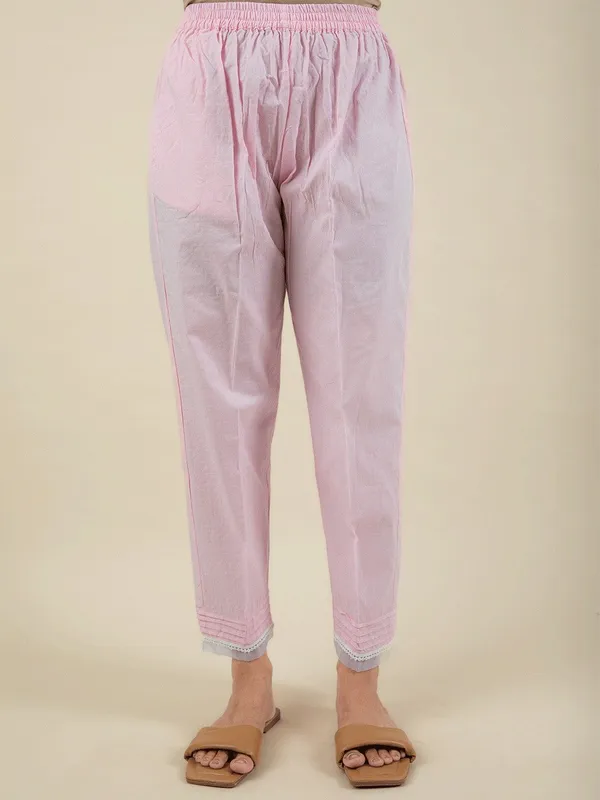 Pink_Cotton_dobby_kurta_Paired_With_Matching_Pant_-_XXL